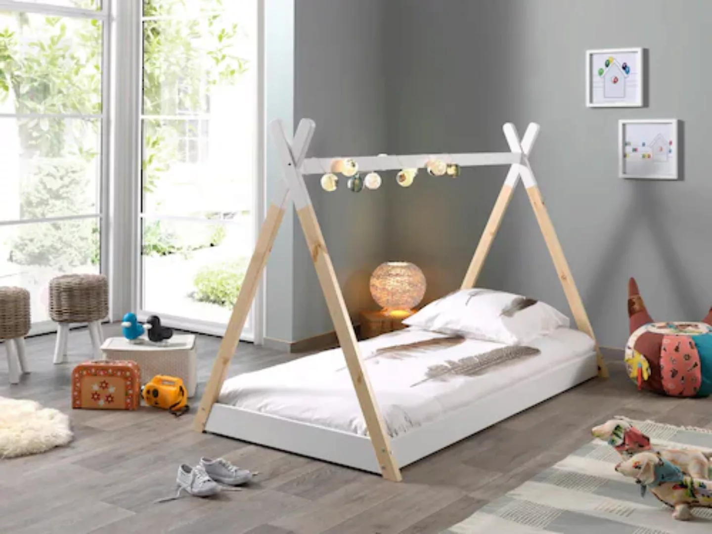 Vipack Kinderbett Tipi, mit Lattenrost günstig online kaufen