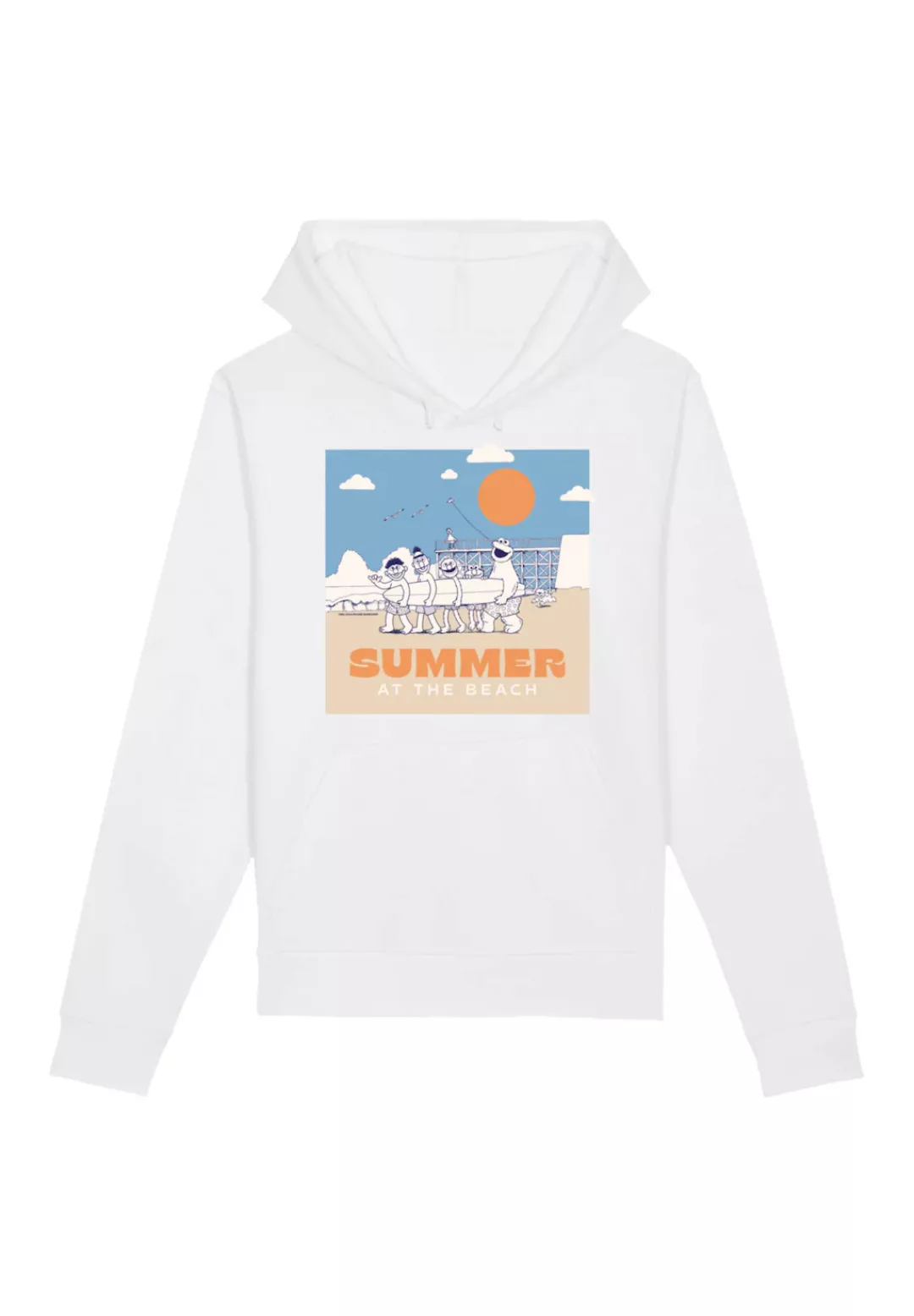 F4NT4STIC Kapuzenpullover "Sesamstraße Summer at the Beach", Premium Qualit günstig online kaufen