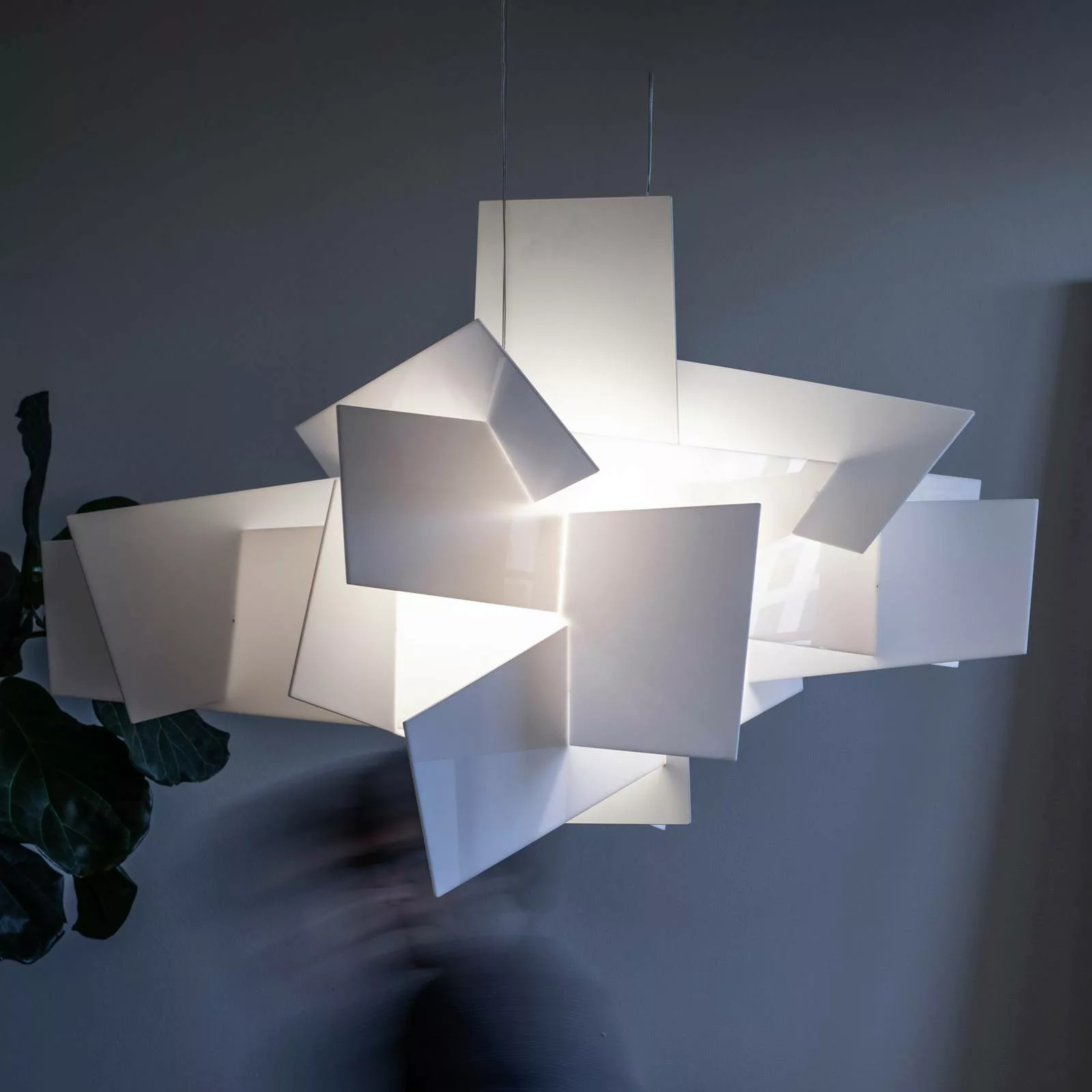 Foscarini Big Bang LED-Hängeleuchte, weiß, Ø 130cm günstig online kaufen