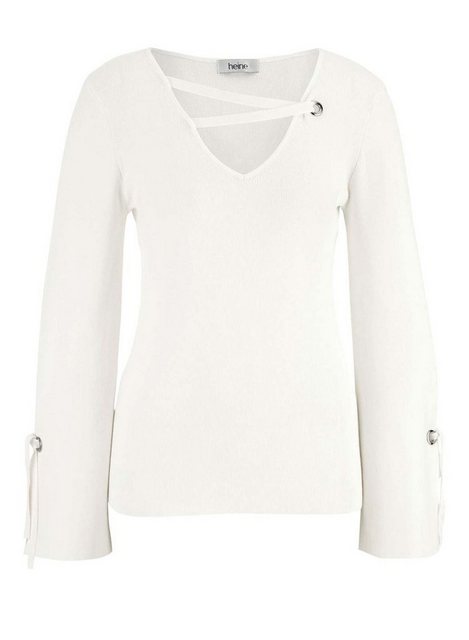 heine Troyer Heine Damen Feinstrickpullover, offwhite günstig online kaufen