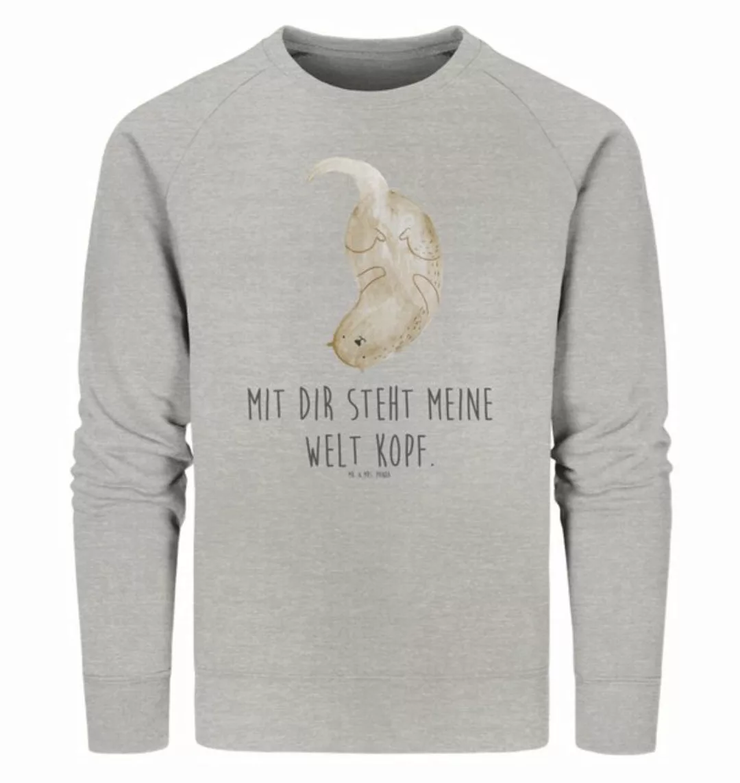 Mr. & Mrs. Panda Longpullover Größe M Otter Kopfüber - Heather Grey - Gesch günstig online kaufen