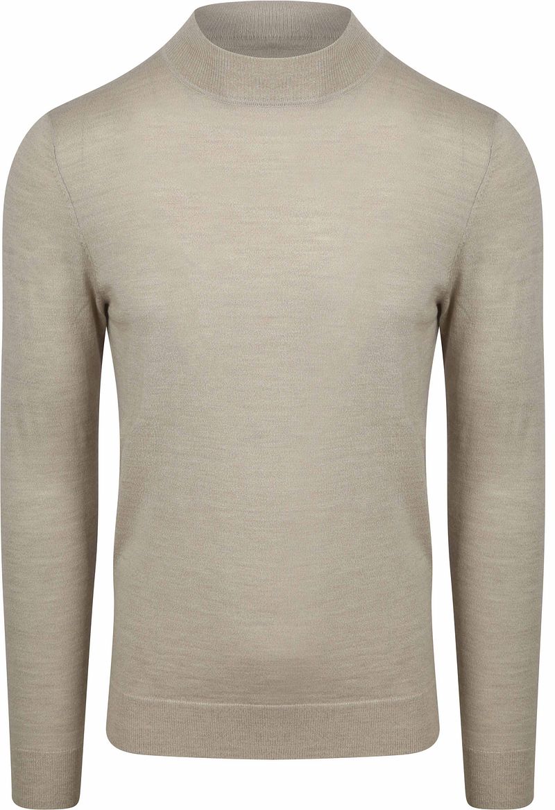 Profuomo Turtleneck Merino Pullover Ecru - Größe XL günstig online kaufen