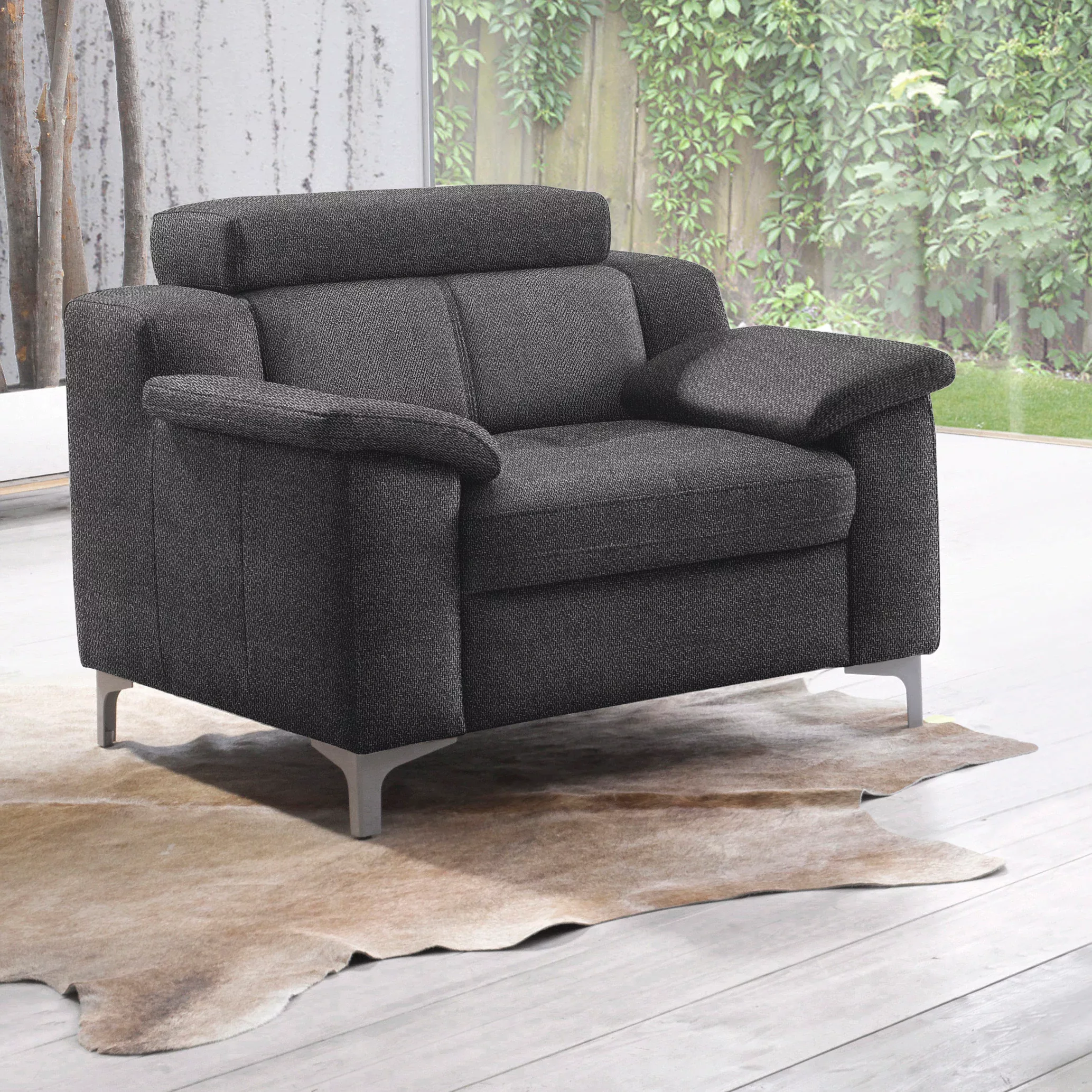 exxpo - sofa fashion Sessel "Daytona, Loungesessel, mit aktueller Kedernaht günstig online kaufen