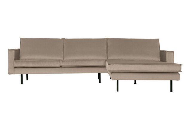 BePureHome Ecksofa Rodeo Chaiselongue Samt rechts günstig online kaufen