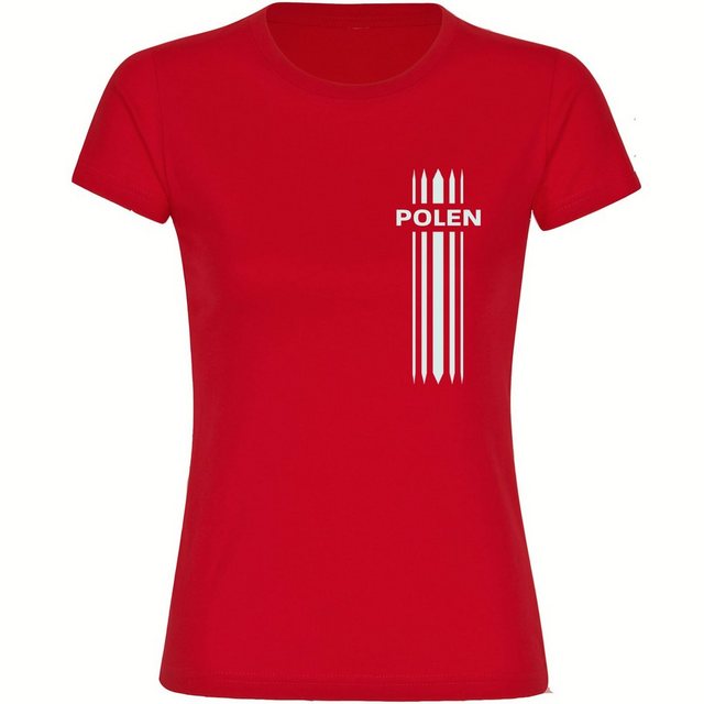 multifanshop T-Shirt Damen Polen - Streifen - Frauen günstig online kaufen