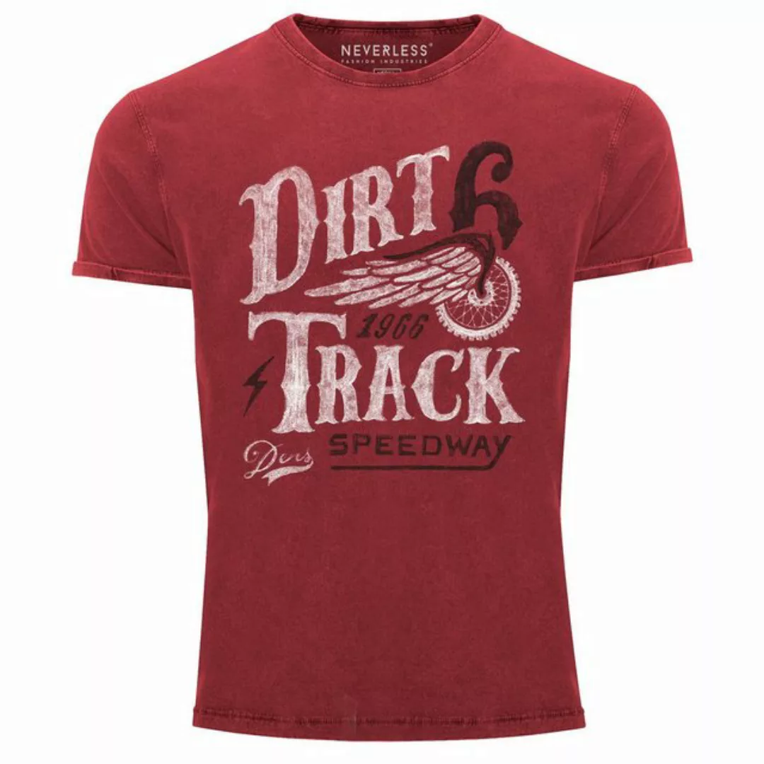 Print-Shirt Cooles Angesagtes Herren T-Shirt Vintage Shirt Dirt Track Racin günstig online kaufen