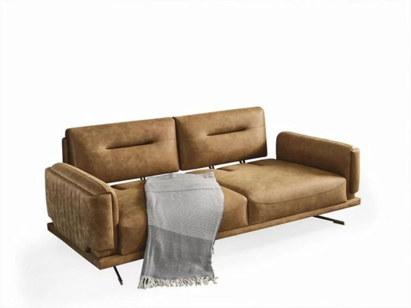 JVmoebel 3-Sitzer Wohnzimmer Sofa 3 Sitzer Textil Polster Dreisitzer Couch günstig online kaufen