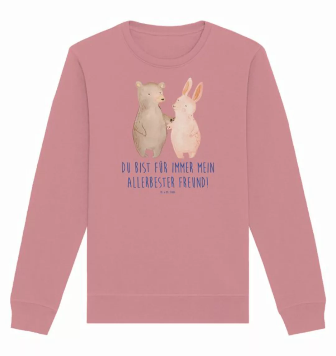 Mr. & Mrs. Panda Longpullover Größe L Bär und Hase Umarmen - Canyon Pink - günstig online kaufen