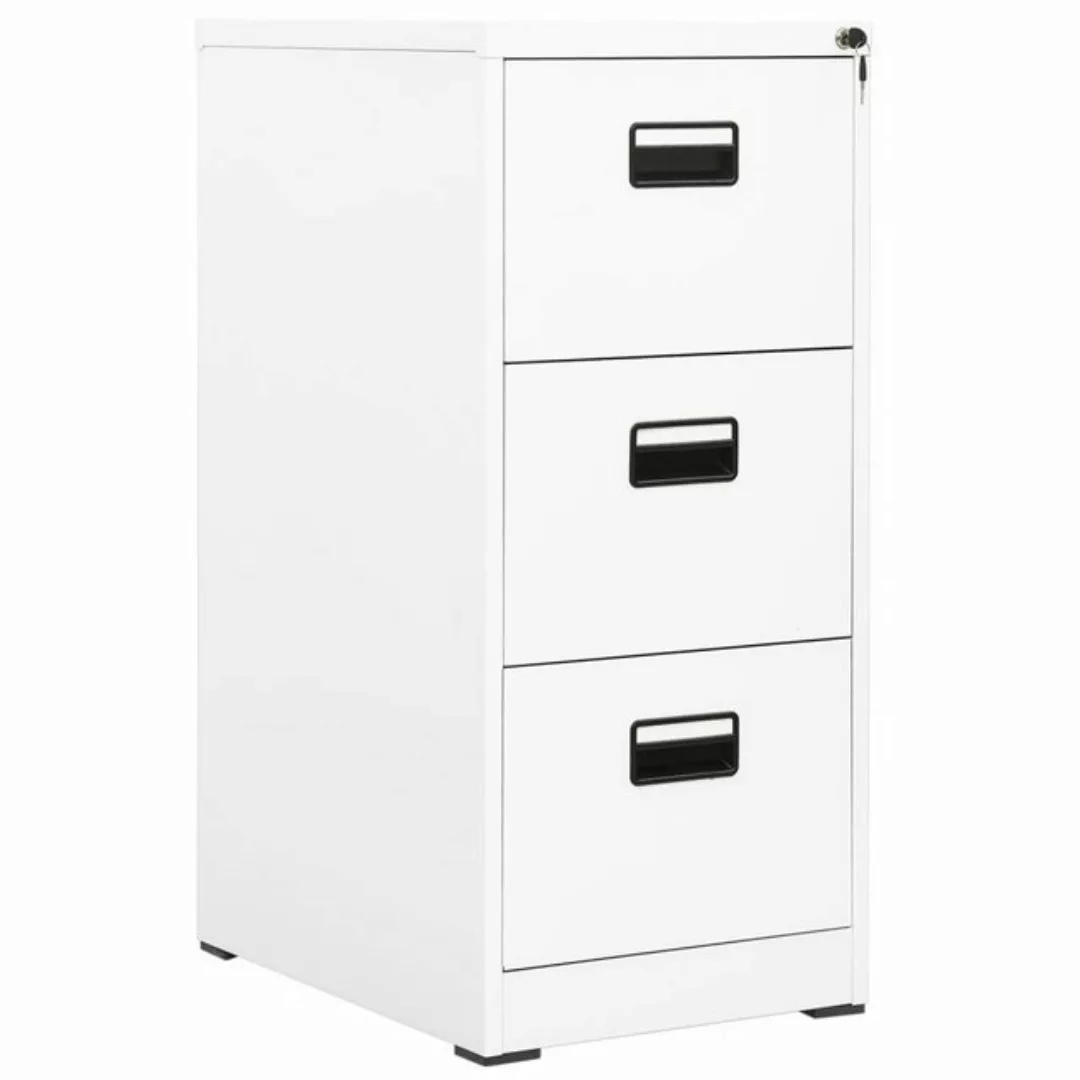 furnicato Aktenschrank Weiß 46x62x102,5 cm Stahl (1-St) günstig online kaufen