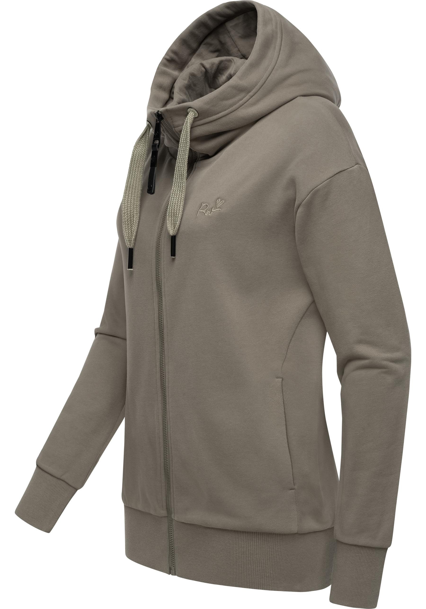 Ragwear Kapuzensweatjacke "Yodis Zip", weicher Damen Zip-Hoodie mit Kapuze günstig online kaufen