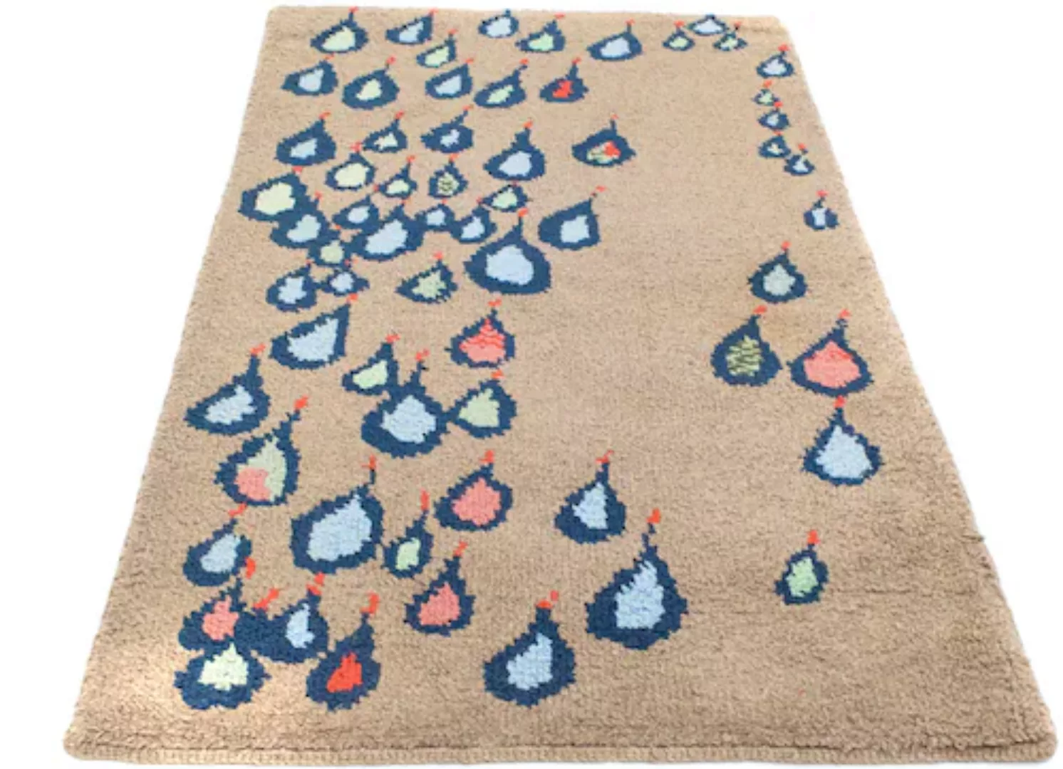 morgenland Wollteppich »Designer Teppich handgeknüpft braun«, rechteckig günstig online kaufen