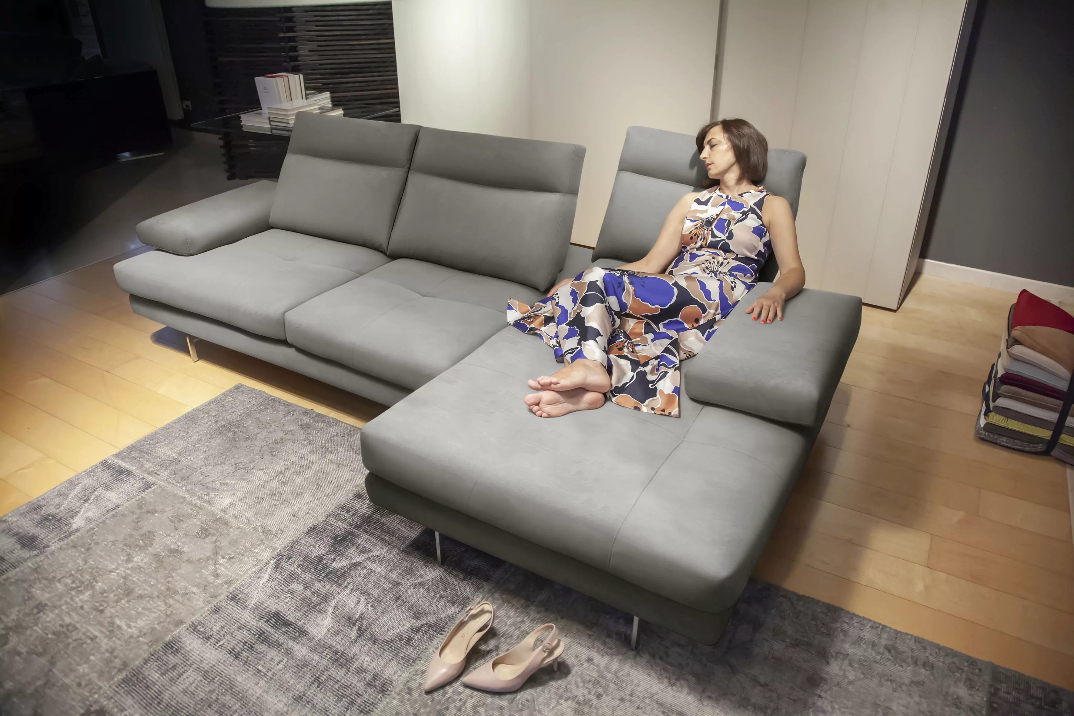 CALIA ITALIA Ecksofa "Toby Wing, L-Form, Designsofa mit sensationellem Sitz günstig online kaufen