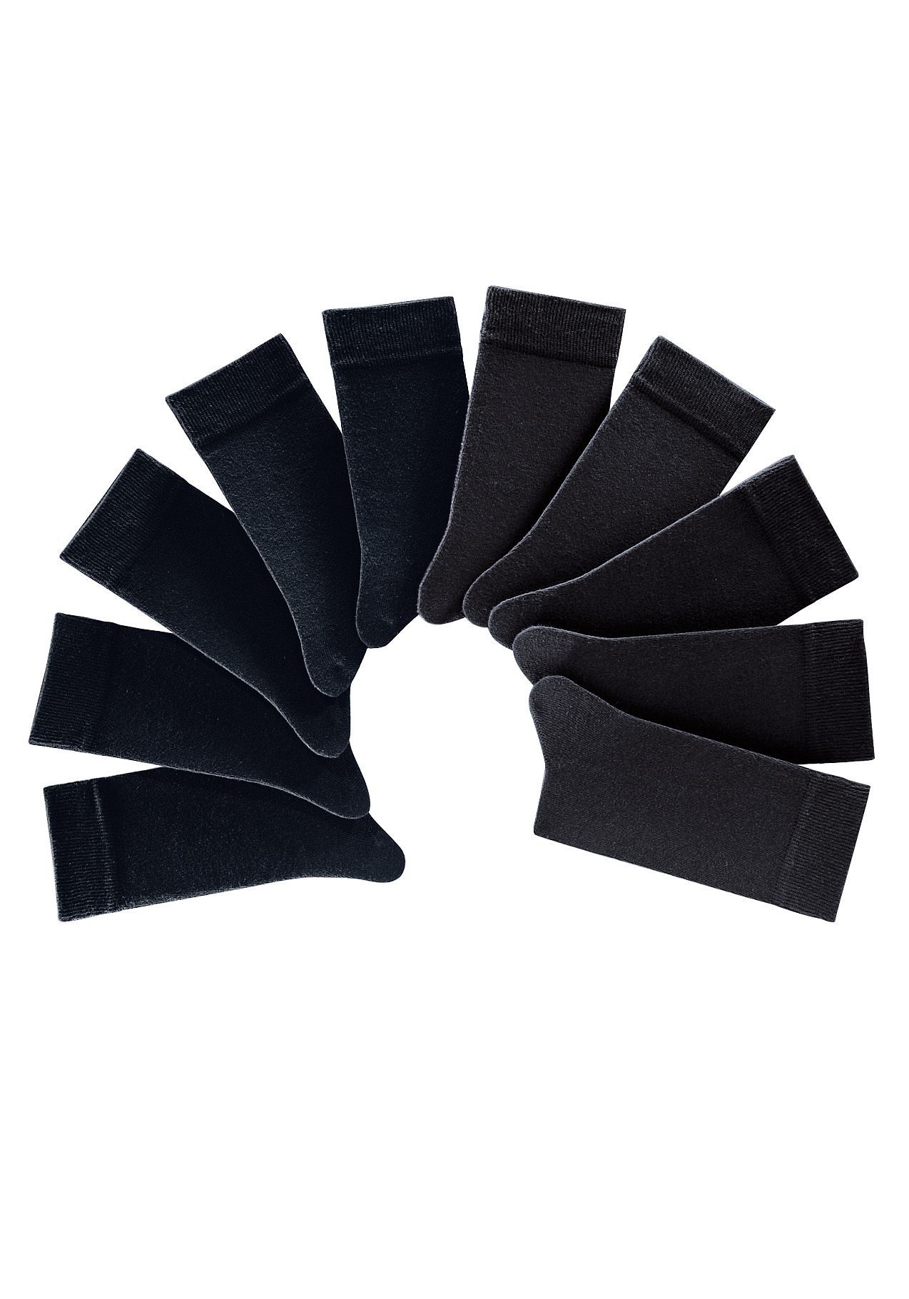 H.I.S Freizeitsocken, (Packung, 10 Paar), mit weichen Rippbündchen günstig online kaufen