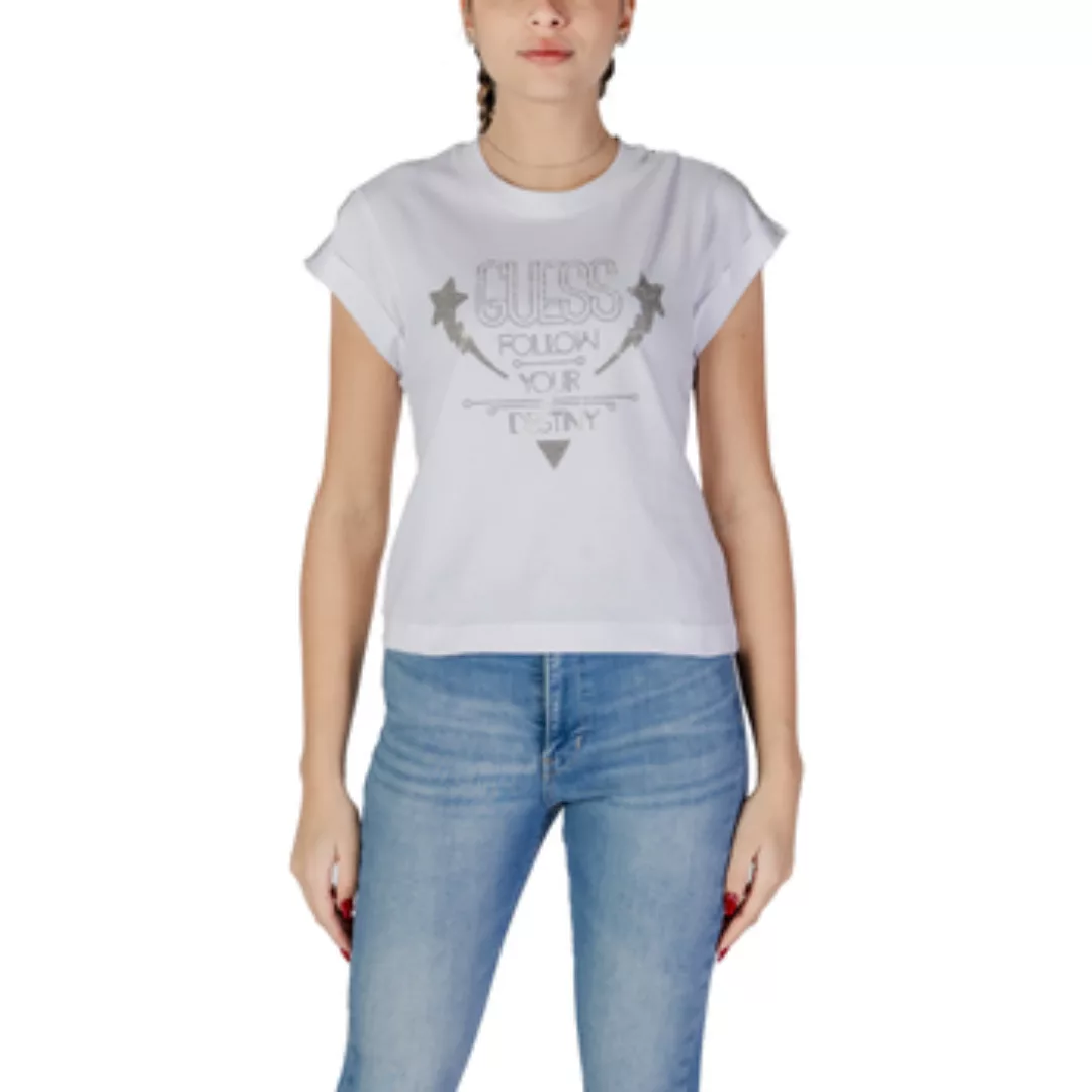 Guess  T-Shirt SS CN SLEEVES STRASS W5RI06 I3Z14 günstig online kaufen