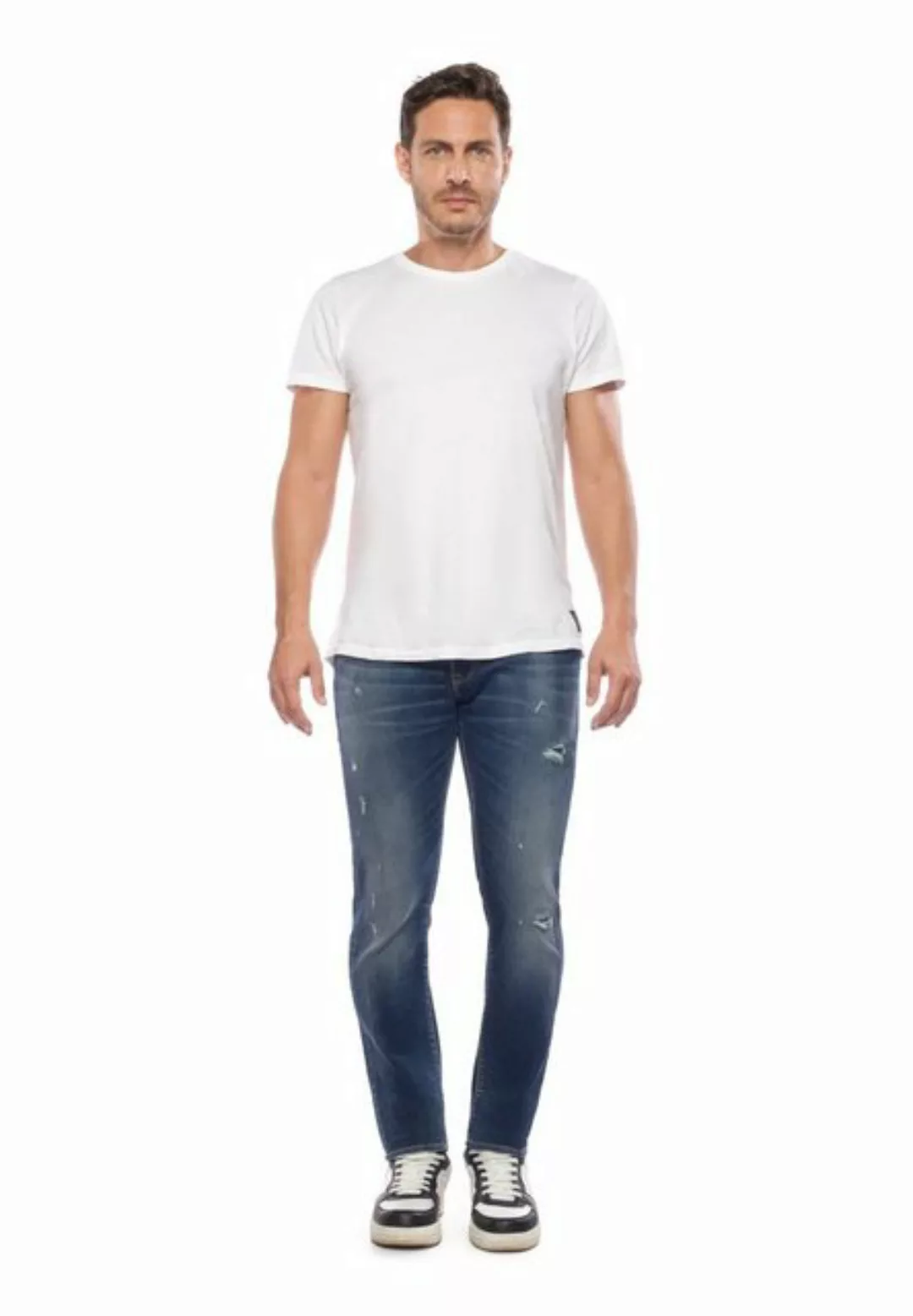 Le Temps Des Cerises Slim-fit-Jeans mit angesagten Used-Details günstig online kaufen