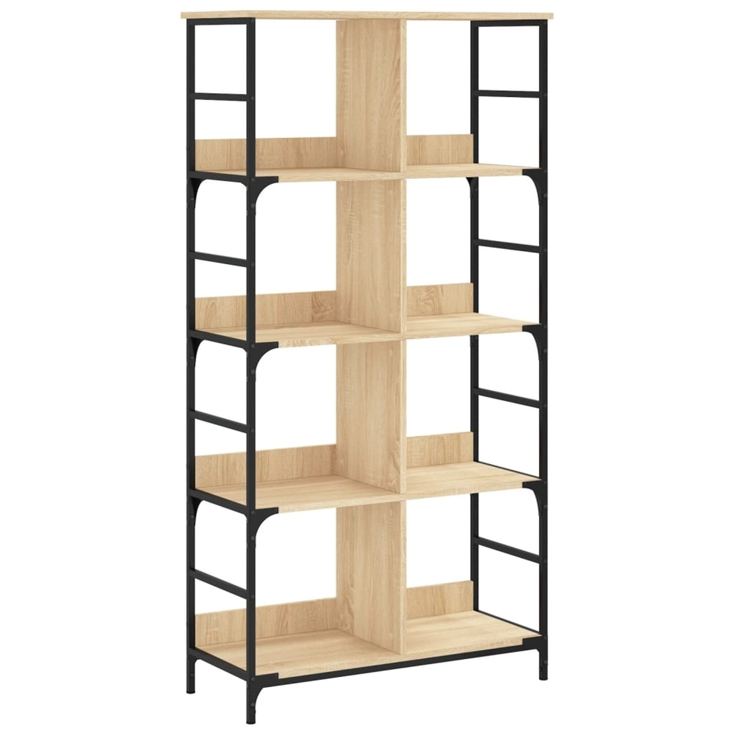 vidaXL Bücherregal Sonoma-Eiche 78,5x33x153 cm Holzwerkstoff günstig online kaufen