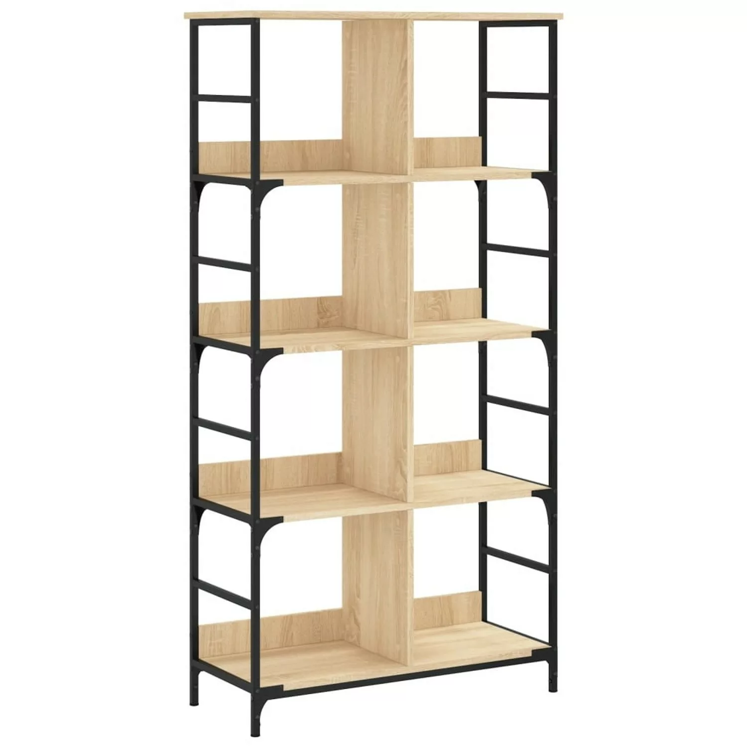 vidaXL Bücherregal Bücherregal Sonoma-Eiche 78,5x33x153 cm Holzwerkstoff, 1 günstig online kaufen