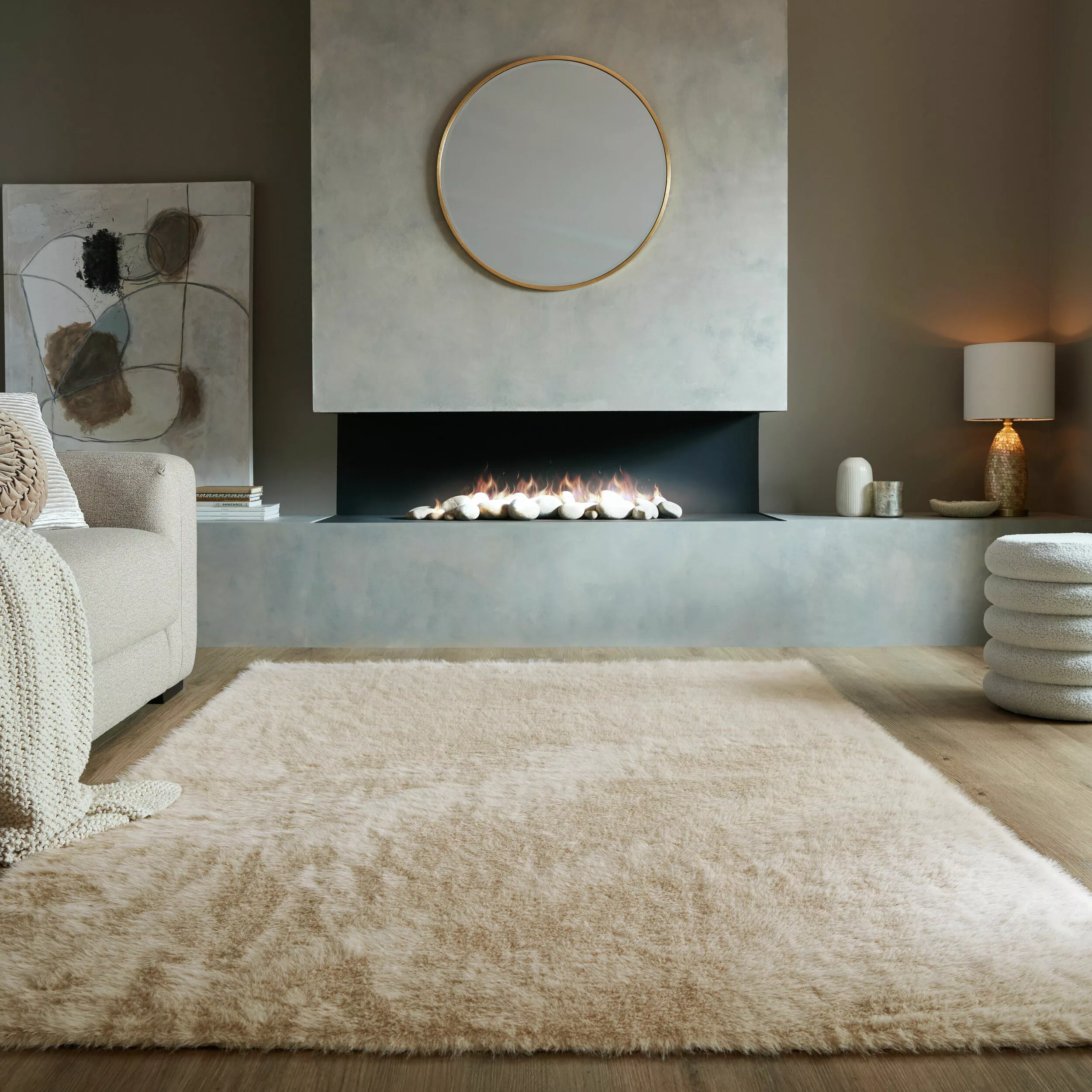 FLAIR RUGS Hochflor-Teppich »Alpine Faux Fur«, rechteckig, 35 mm Höhe, wasc günstig online kaufen