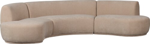 WOOOD Big-Sofa "Batavier", Halbrundes Sofa, Breite 336 cm günstig online kaufen