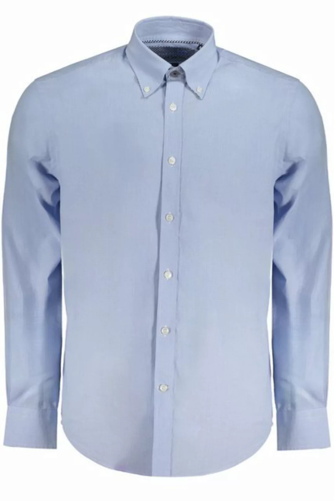 Harmont & Blaine Langarmhemd Elegantes Herrenhemd Blau: Regular Fit, Button günstig online kaufen