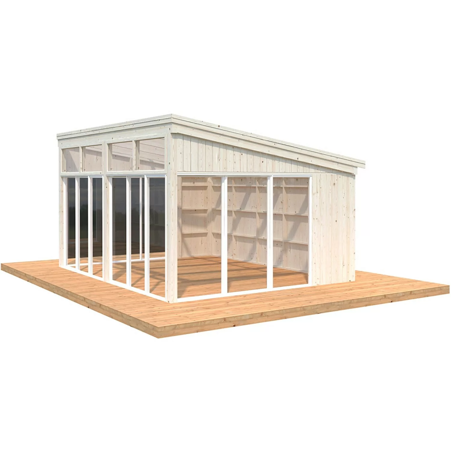 Palmako Pavillon Nova 17,8 m² Transparent Tauchgrundiert 502 cm x 396 cm günstig online kaufen