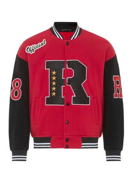 RedBridge Sweatshirt Red Bridge Herren Sweatjacke Collegejacke RotSchwarz X günstig online kaufen