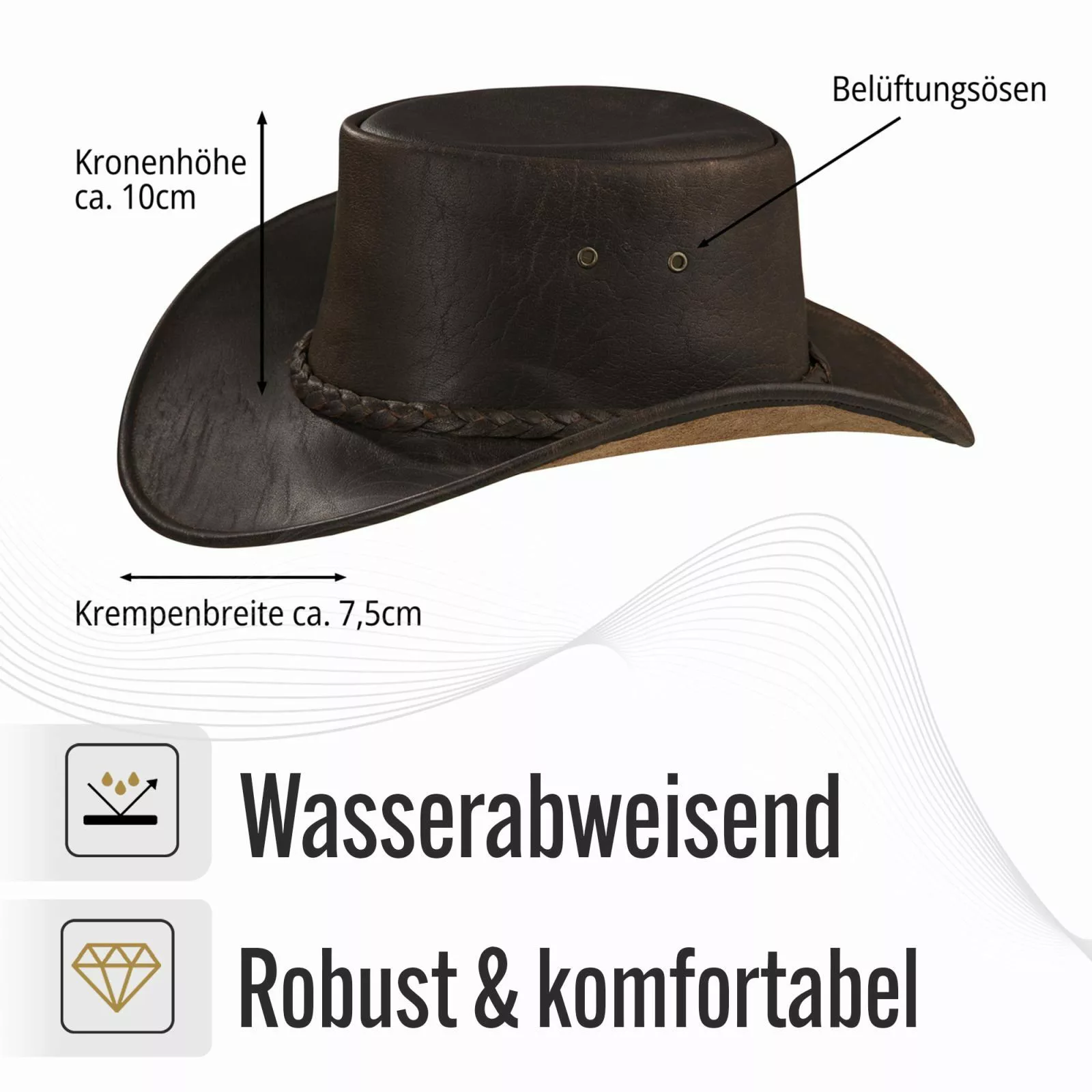 BLACK FOREST FOX Cowboyhut SYDNEY Western günstig online kaufen