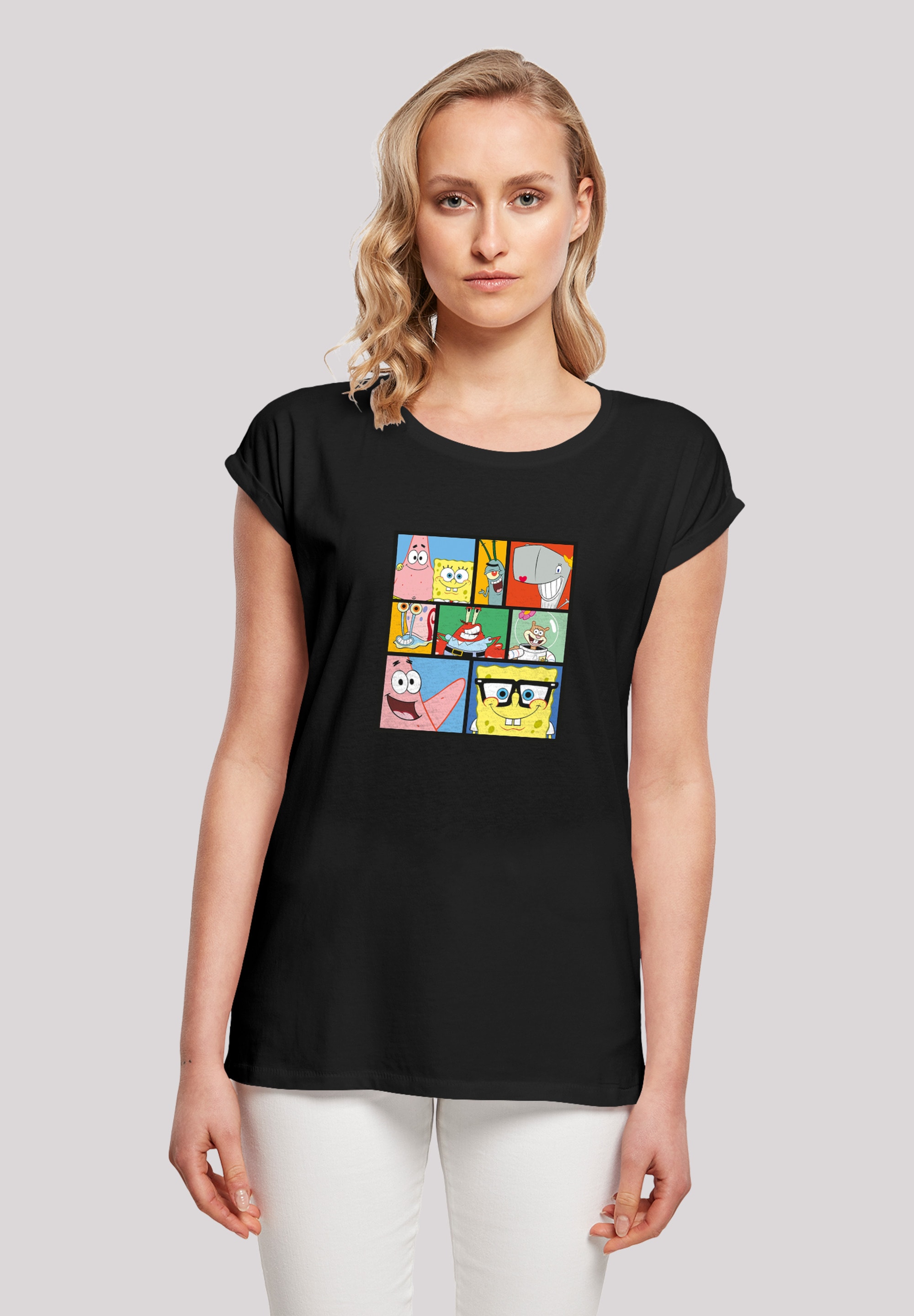 F4NT4STIC T-Shirt "Spongebob Schwammkopf Collage", Print günstig online kaufen