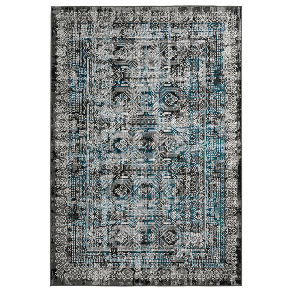 360Living Teppich Ariya blau B/L: ca. 80x150 cm günstig online kaufen