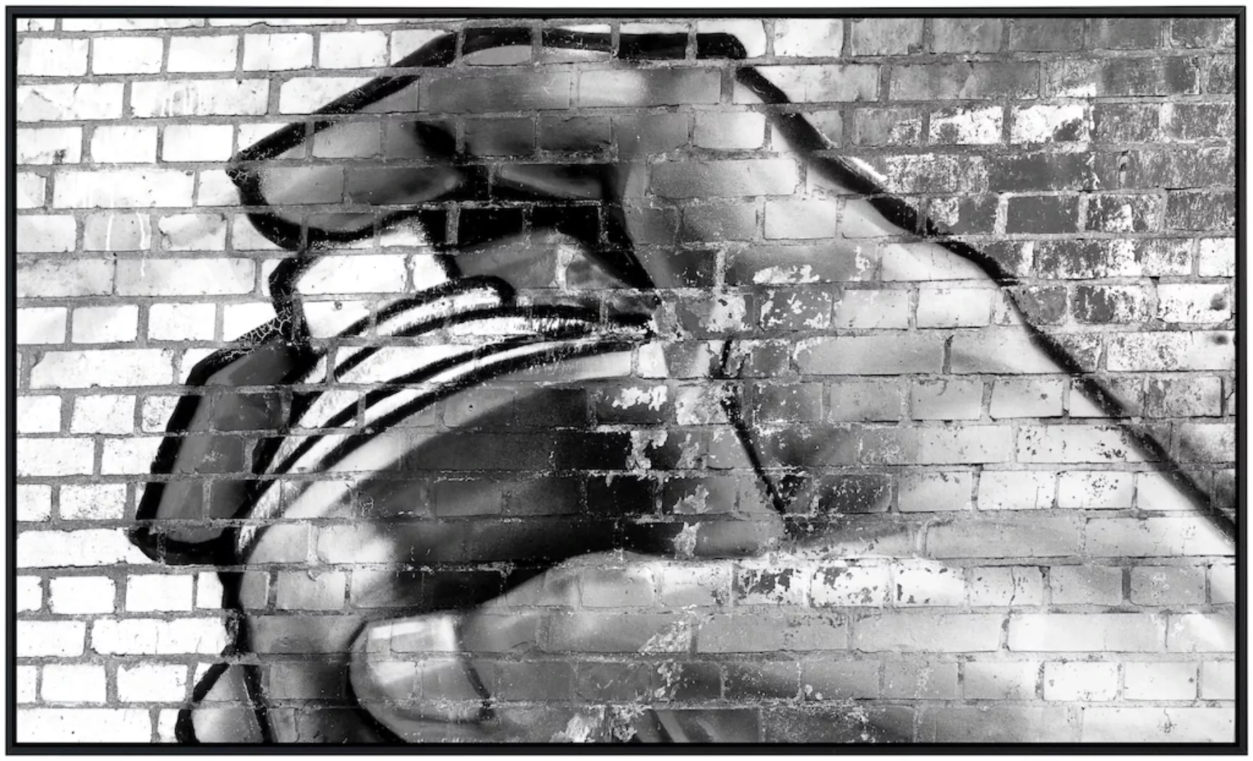 Papermoon Infrarotheizung »Graffiti Schwarz Weiß«, sehr angenehme Strahlung günstig online kaufen
