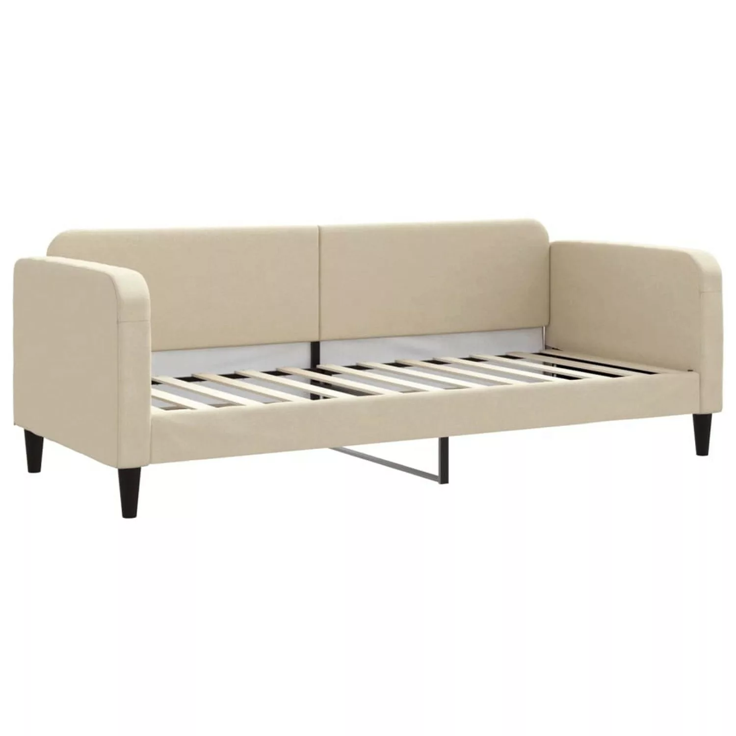 vidaXL Gästebett Tagesbett Creme 80x200 cm Stoff Gästebett Gästecouch Gäste günstig online kaufen