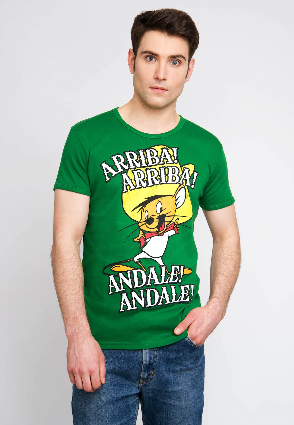 LOGOSHIRT T-Shirt "Looney Tunes - Arriba Andale", mit Speedy Gonzales Aufdr günstig online kaufen