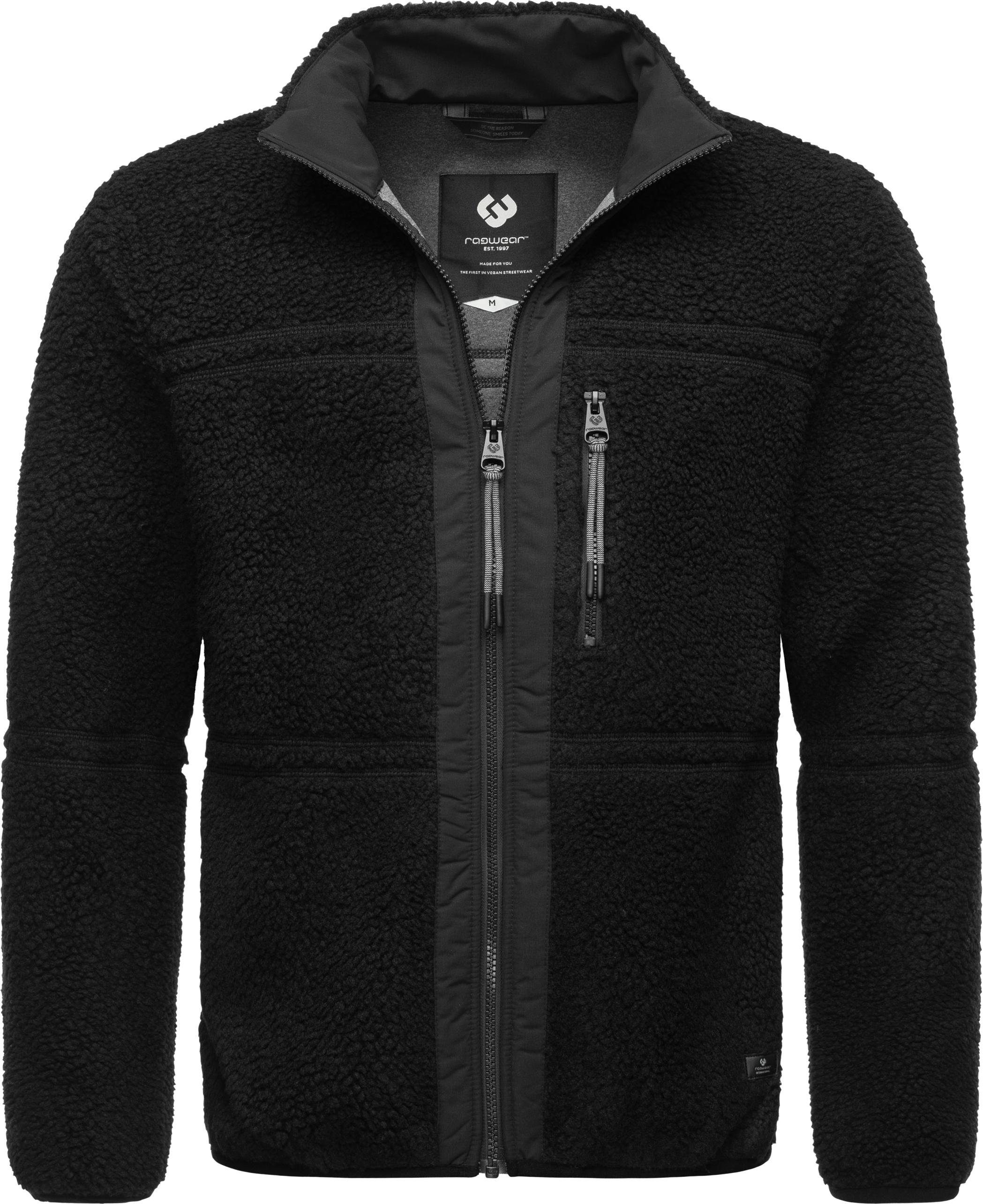 Ragwear Plüschjacke "Noory", ohne Kapuze, Herren Basic Teddy-Fleece Jacke günstig online kaufen
