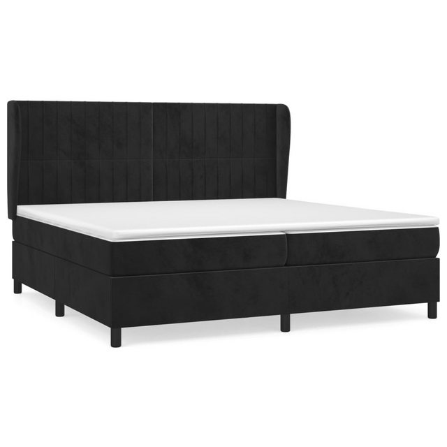 vidaXL Boxspringbett mit Matratze Schwarz 200x200 cm Samt1469759 günstig online kaufen