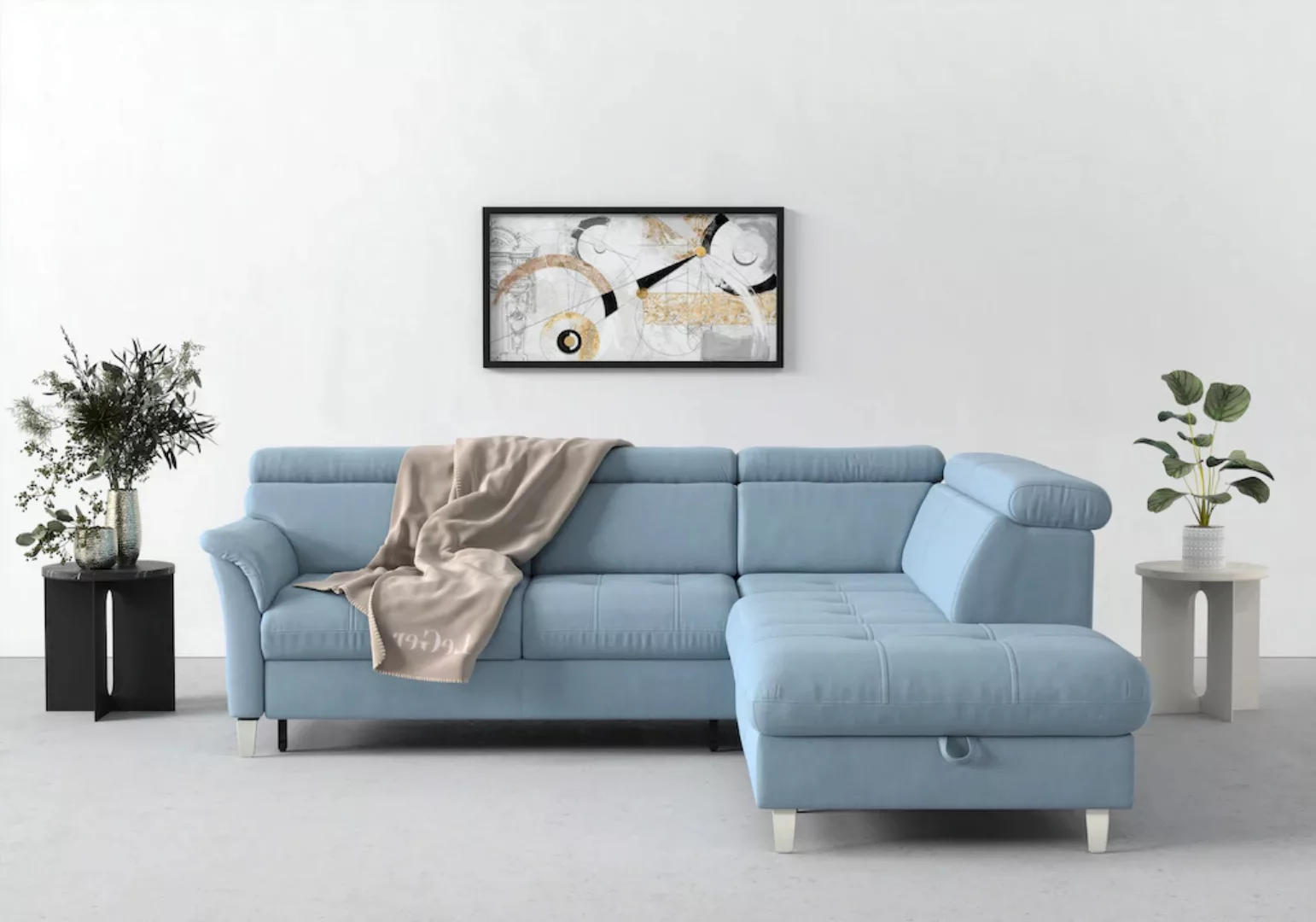 sit&more Ecksofa "Marano L-Form", inklusive Kopfteilverstellung, wahlweise günstig online kaufen