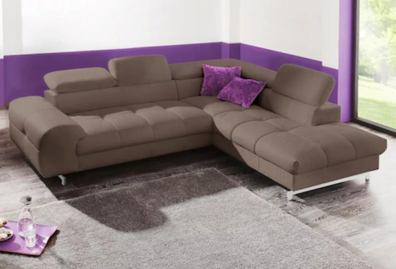 COTTA Polstergarnitur "Chef L-Form", (Set), Set bestehend aus: Ecksofa mit günstig online kaufen