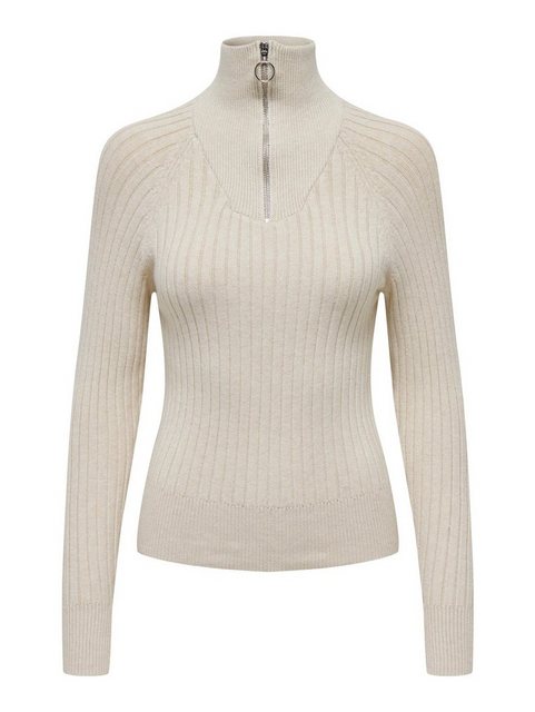 JACQUELINE de YONG Strickpullover Rippstrick Pullover Reißverschluss JDYMAG günstig online kaufen