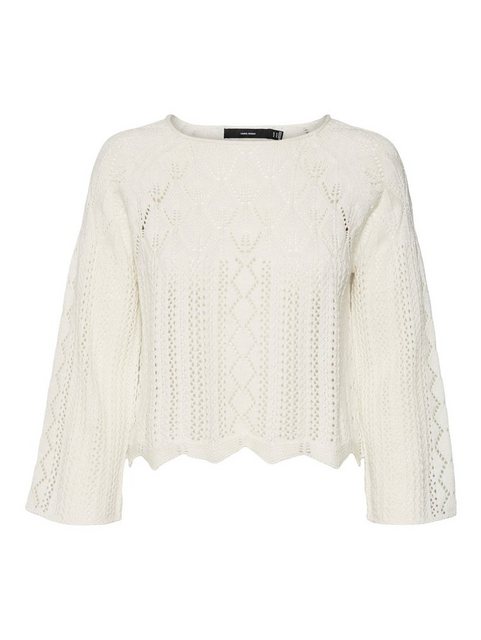 Vero Moda Strickpullover Legerer Feinstrick Pullover Weiches Strick Muster günstig online kaufen