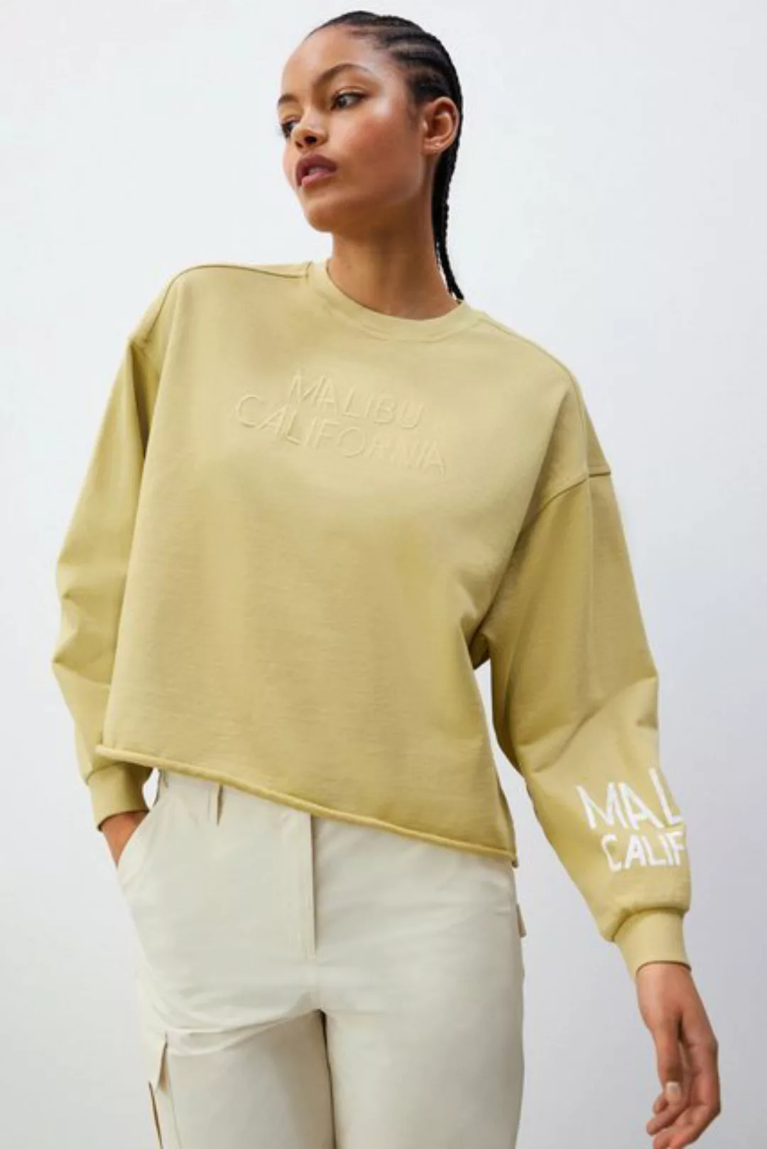 Next Sweatshirt Malibu Sweatshirt mit Stickdesign, Relaxed Fit (1-tlg) günstig online kaufen