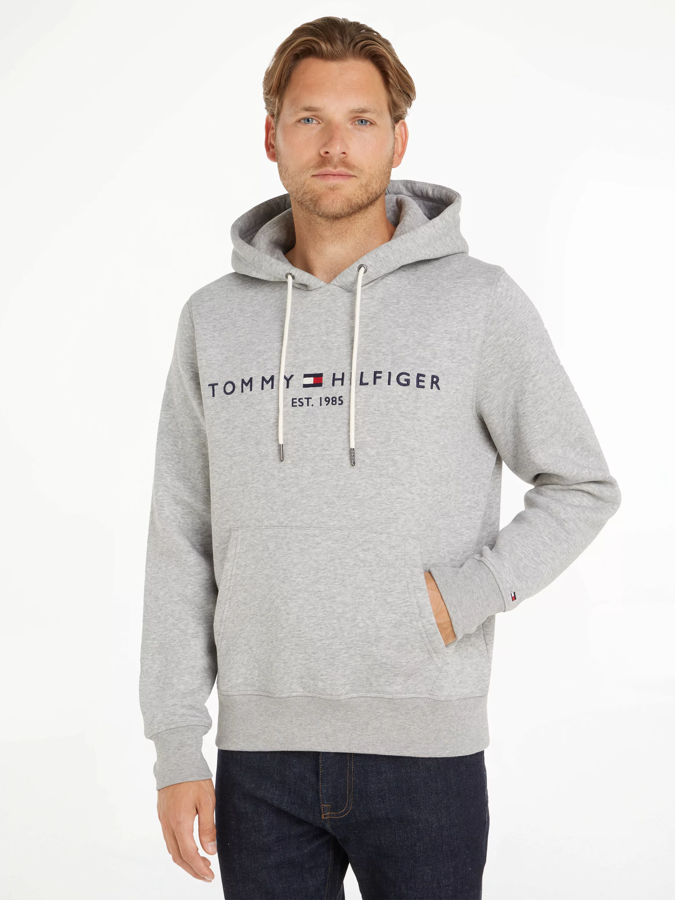 Tommy Hilfiger Hoodie Core Grau - Größe XXL günstig online kaufen