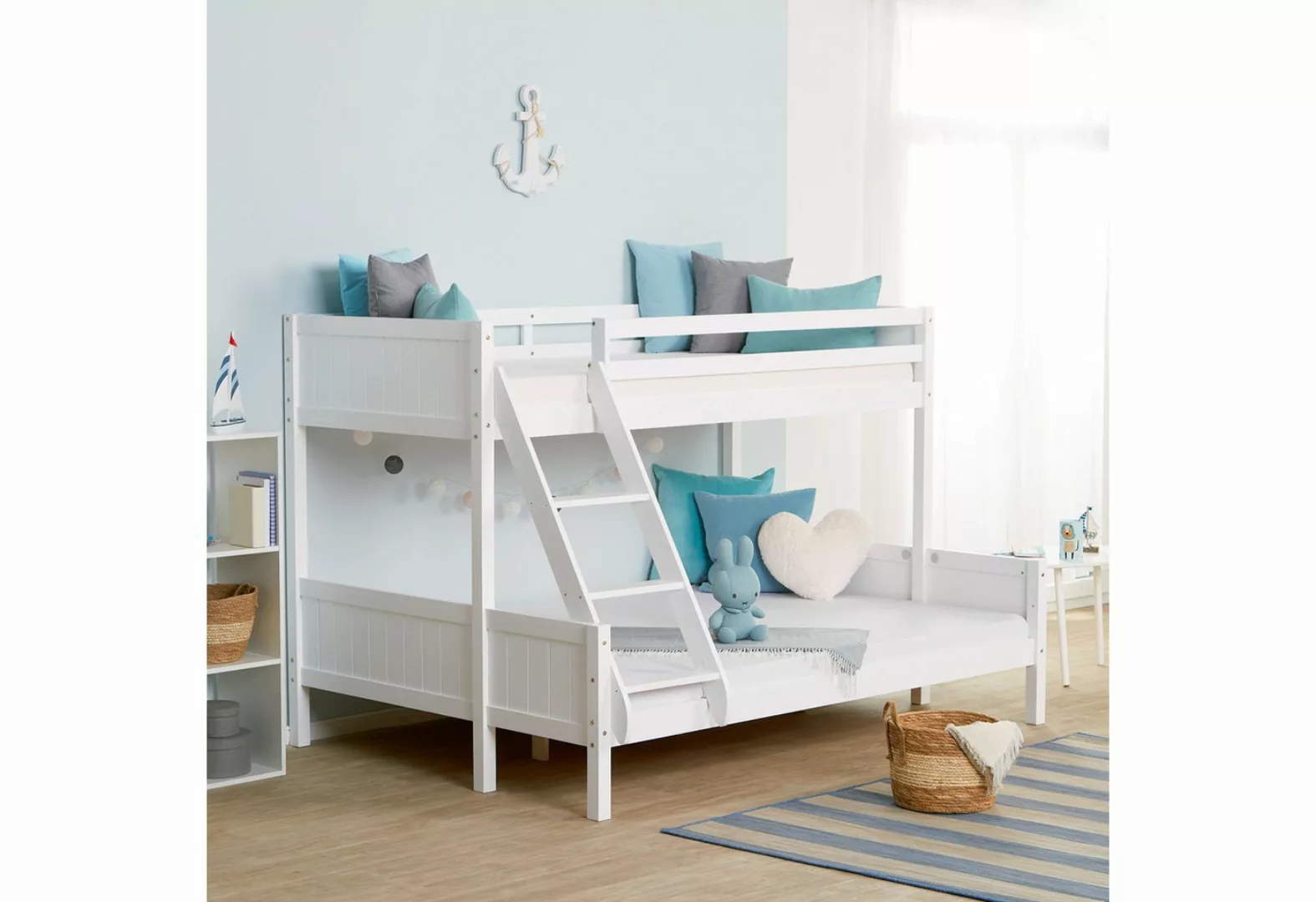 Homestyle4u Etagenbett 90x200 und 140x200 Kinderbett Holz 2 Kinder Massiv m günstig online kaufen