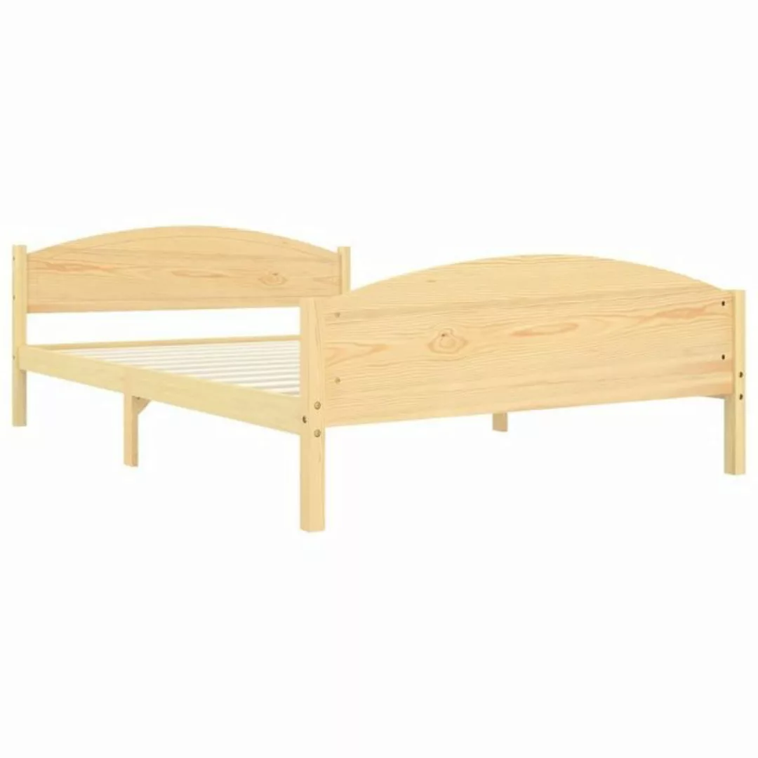 vidaXL Bettgestell Massivholzbett Kiefer 160x200 cm Doppelbett Bett Bettrah günstig online kaufen