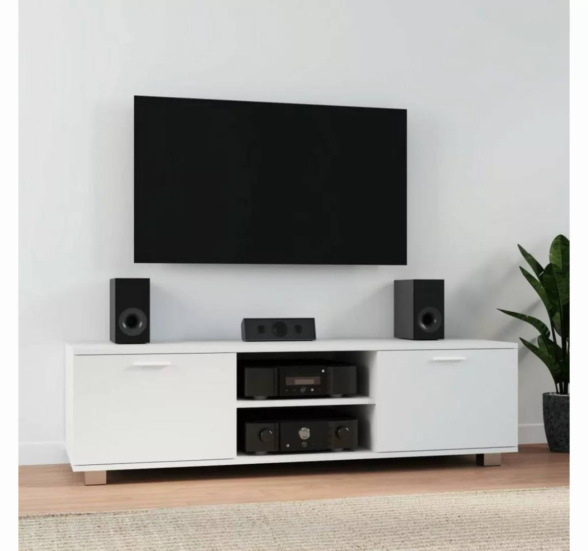 furnicato TV-Schrank Weiß 140x40,5x35 cm Holzwerkstoff günstig online kaufen
