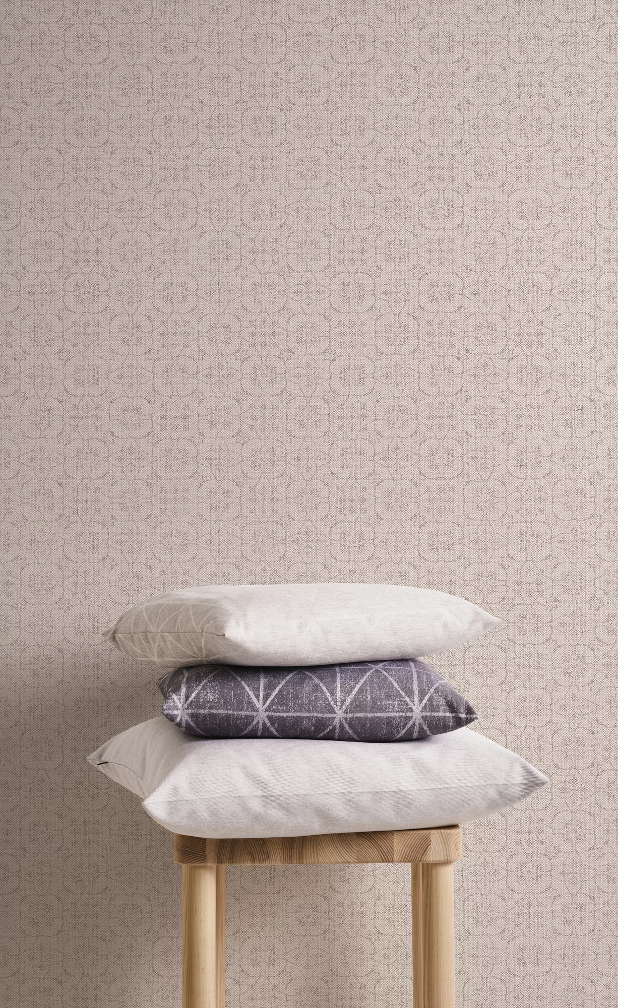 Mustertapete Livingwalls Hygge in Beige Braun Grau - 363832 günstig online kaufen