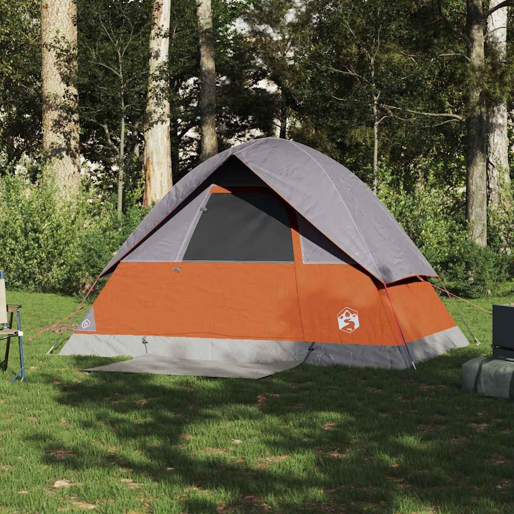 vidaXL Kuppelzelt Kuppel-Campingzelt 2 Personen Orange günstig online kaufen