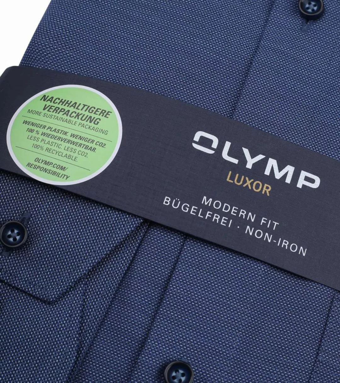 OLYMP Luxor Hemd Dunkelblau - Größe 41 günstig online kaufen