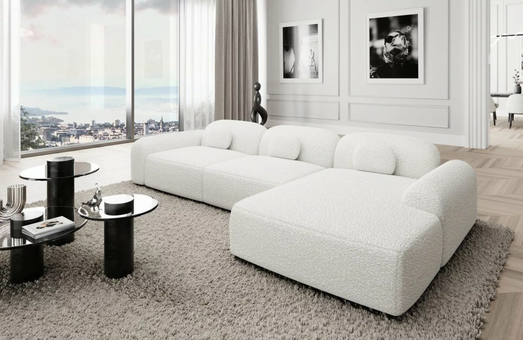 Sofa Dreams Ecksofa Polstersofa Stoff Couch Stoffsofa Modern Sofa Barcelona günstig online kaufen