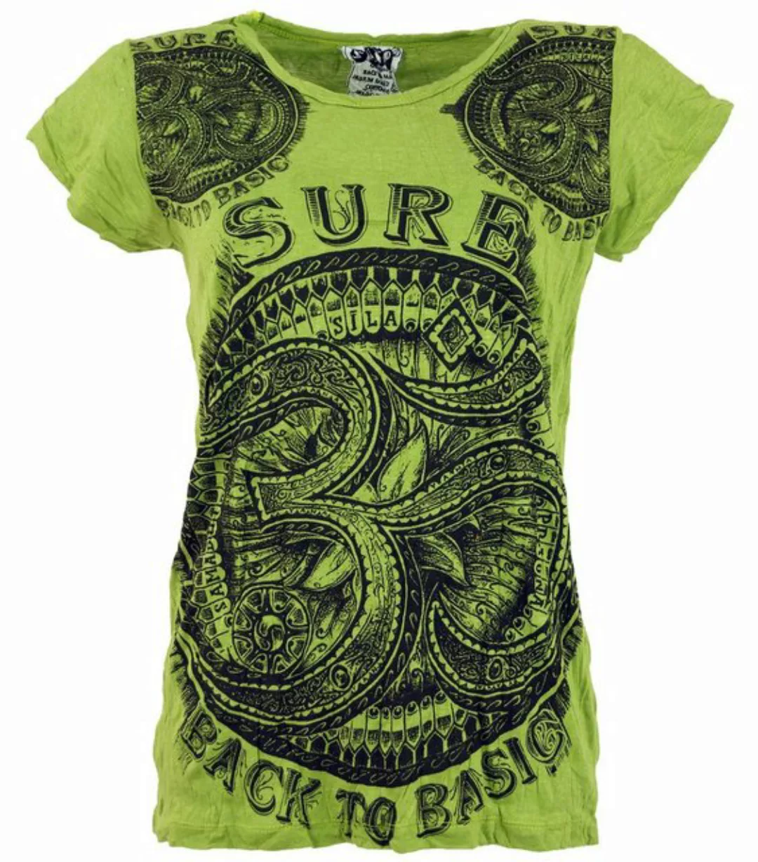 Guru-Shop T-Shirt Sure T-Shirt OM - lemon alternative Bekleidung, Festival, günstig online kaufen
