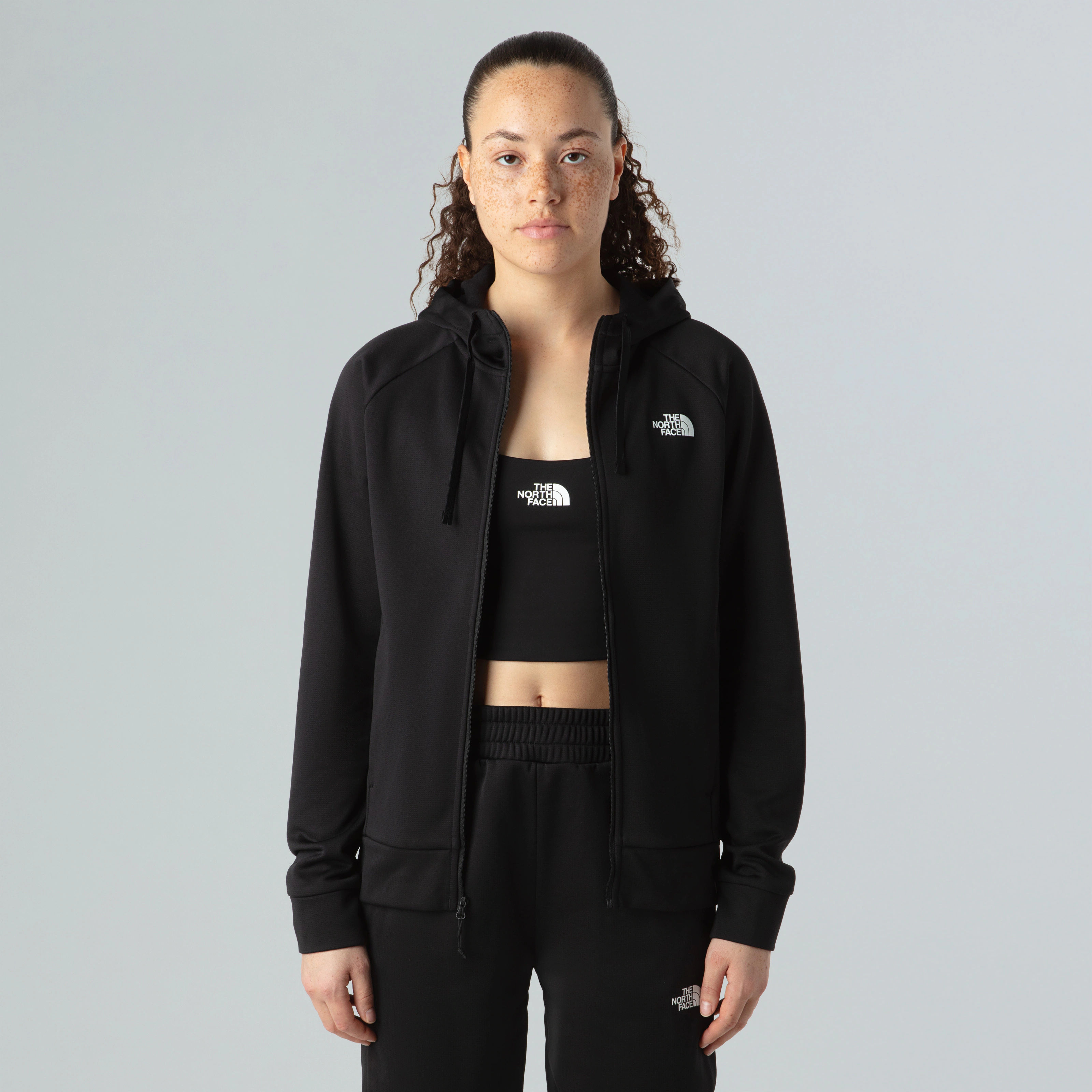 The North Face Fleecejacke "W REAXION 2.0 HOODED FULL ZIP JACKET", (1 St.), günstig online kaufen