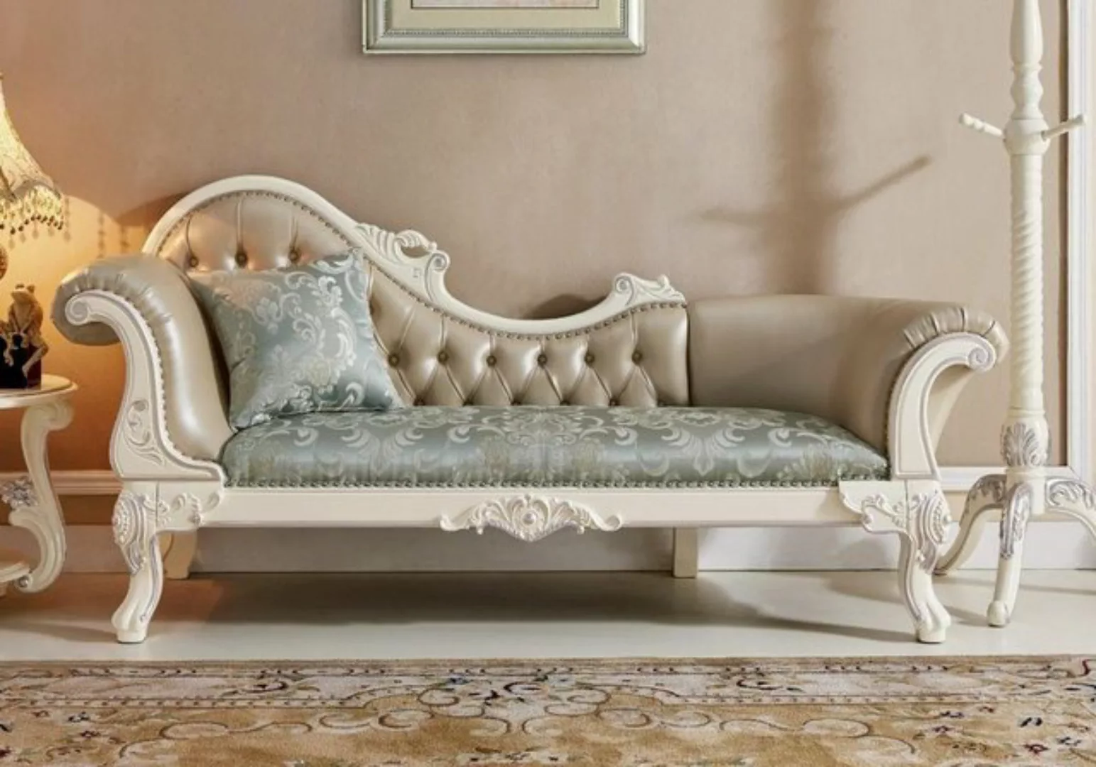 JVmoebel Chaiselongue Chaiselounge Liege Chaise Chesterfield Couch Sofa, Ma günstig online kaufen